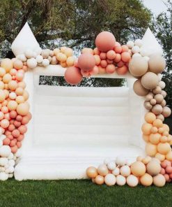Premium White Jumper Bounce Castle - Durable Inflatable Fun for All Ages and Events