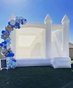 White Wedding Jumper Inflatable Bounce Castle - Durable, Safe, & Elegant for All Occasions