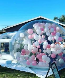 Stylish Pristine White Inflatable Ice House Bubble Tent - Durable, Transparent, Easy Setup for Outdoor Events