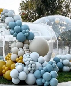 White Inflatable Balloon Dome Tents for Events - Durable PVC, Easy Setup, Free Global Shipping