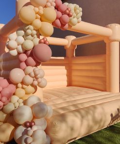 Vibrant Orange Balloon Castle for Endless Fun - Multiple Sizes, Reinforced & Durable, with 2-Year Guarantee