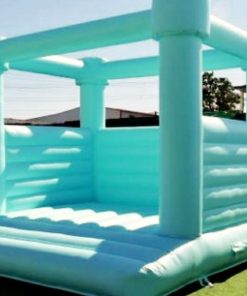 Fresh Green Inflatable Bouncy Wedding Castle - Durable, Reinforced, with 2-Year Warranty & Free Accessories