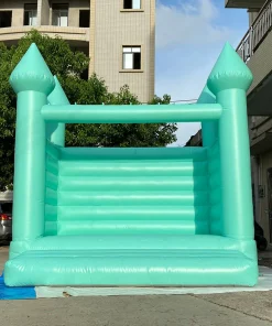 Outdoor Green Inflatable Castle - Durable, Versatile, with 2-Year Warranty & Free Global Shipping